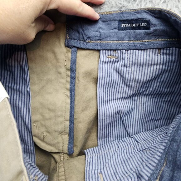 Flag & Anthem Pants Mens 28x32 Tan Stretch Nashville Straight Chino *NWT* - Picture 11 of 15